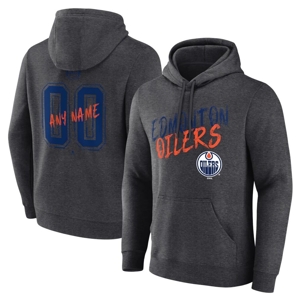 Edmonton Oilers  Hustle Personalized Name & Number Hoodie