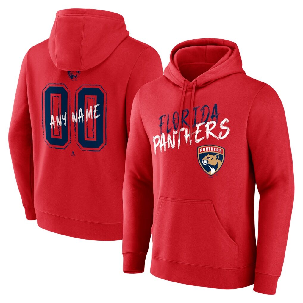 Florida Panthers  Hustle Personalized Name & Number Hoodie