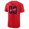 Florida Panthers Hustle Personalized Name & Number T-Shirt - Red - Detail View