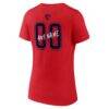 Florida Panthers Women's Hustle Personalized Name & Number V-Neck T-Shirt - Red - Detail View