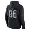 Los Angeles Kings Big & Tall Hustle Personalized Name & Number Hoodie - Black - Detail View