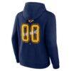 Nashville Predators Big & Tall Hustle Personalized Name & Number Hoodie - Navy - Detail View