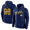 Nashville Predators Big & Tall Hustle Personalized Name & Number Hoodie - Navy - Front View