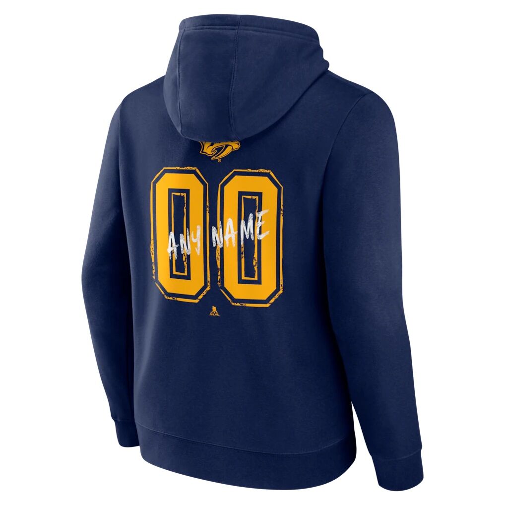 Nashville Predators  Hustle Personalized Name & Number Hoodie