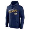 Nashville Predators Hustle Personalized Name & Number Hoodie - Navy - Side View