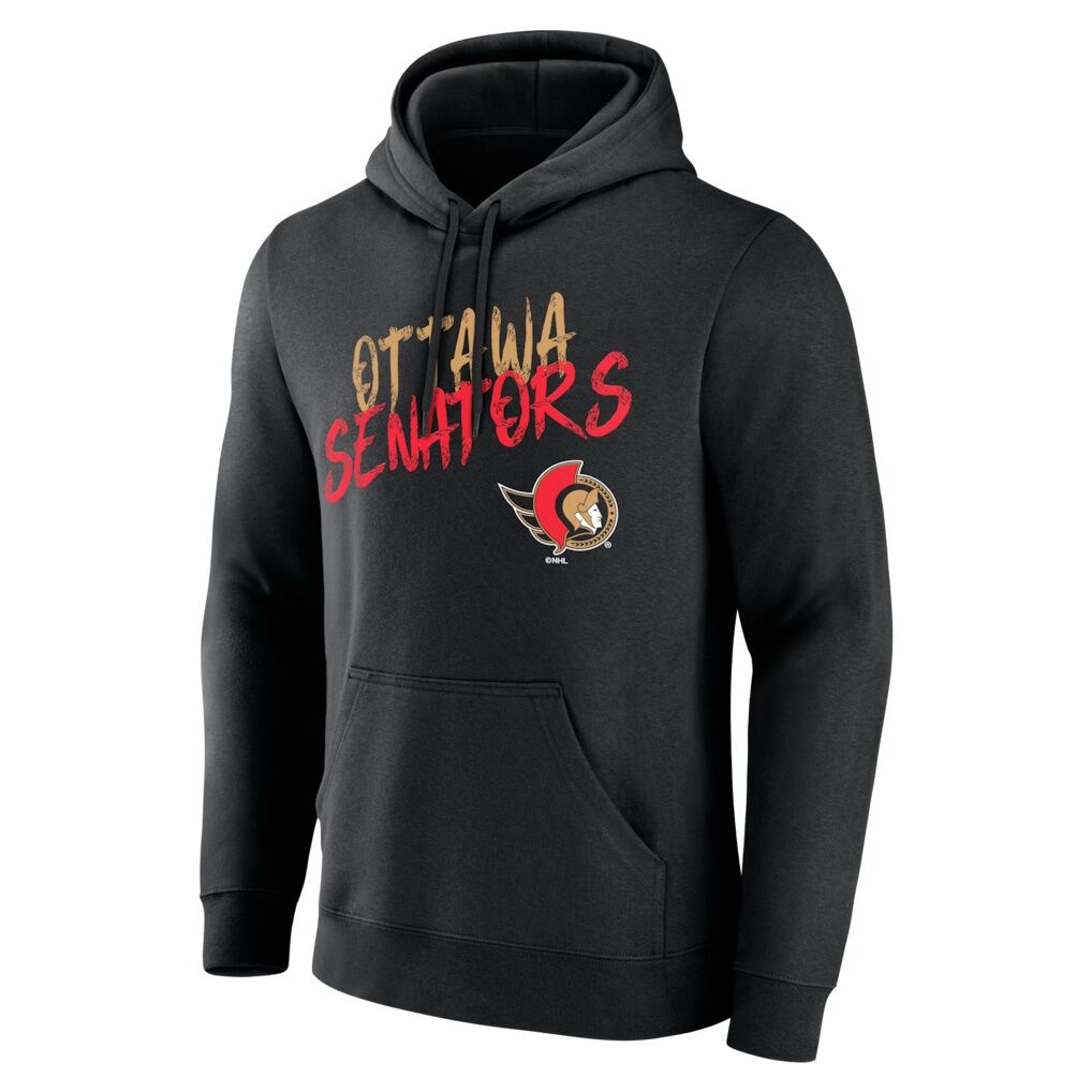 Ottawa Senators Big & Tall Hustle Personalized Name & Number Hoodie