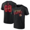 Ottawa Senators Big & Tall Hustle Personalized Name & Number T-Shirt - Black - Front View