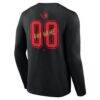 Ottawa Senators Hustle Personalized Name & Number Long Sleeve T-Shirt - Black - Detail View