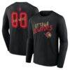 Ottawa Senators Hustle Personalized Name & Number Long Sleeve T-Shirt - Black - Front View