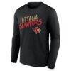 Ottawa Senators Hustle Personalized Name & Number Long Sleeve T-Shirt - Black - Side View