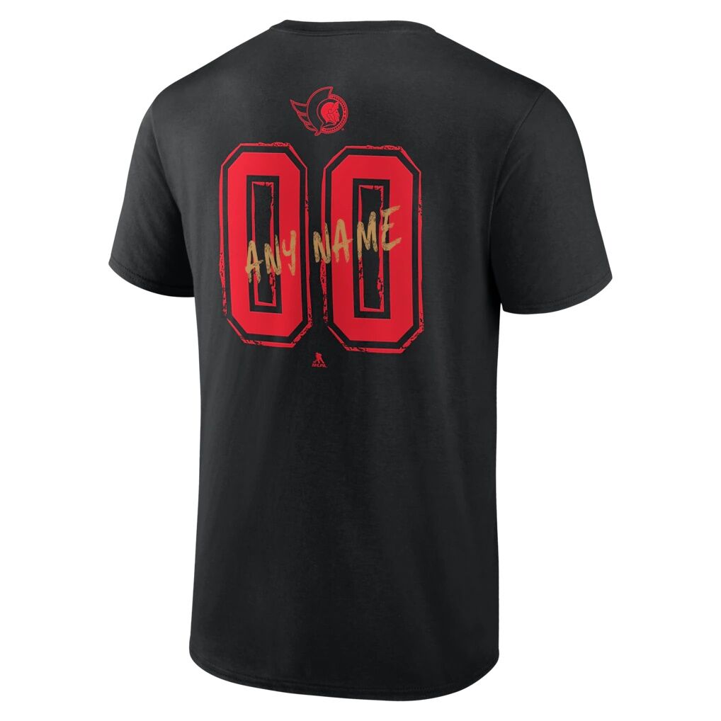 Ottawa Senators  Hustle Personalized Name & Number T-Shirt