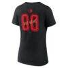 Ottawa Senators Women's Hustle Personalized Name & Number V-Neck T-Shirt - Black - Detail View