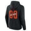 Philadelphia Flyers Big & Tall Hustle Personalized Name & Number Hoodie - Black - Detail View