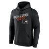 Philadelphia Flyers Big & Tall Hustle Personalized Name & Number Hoodie - Black - Side View