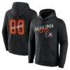 Philadelphia Flyers Hustle Personalized Name & Number Hoodie - Black - Front View