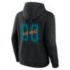San Jose Sharks Big & Tall Hustle Personalized Name & Number Hoodie - Black - Detail View