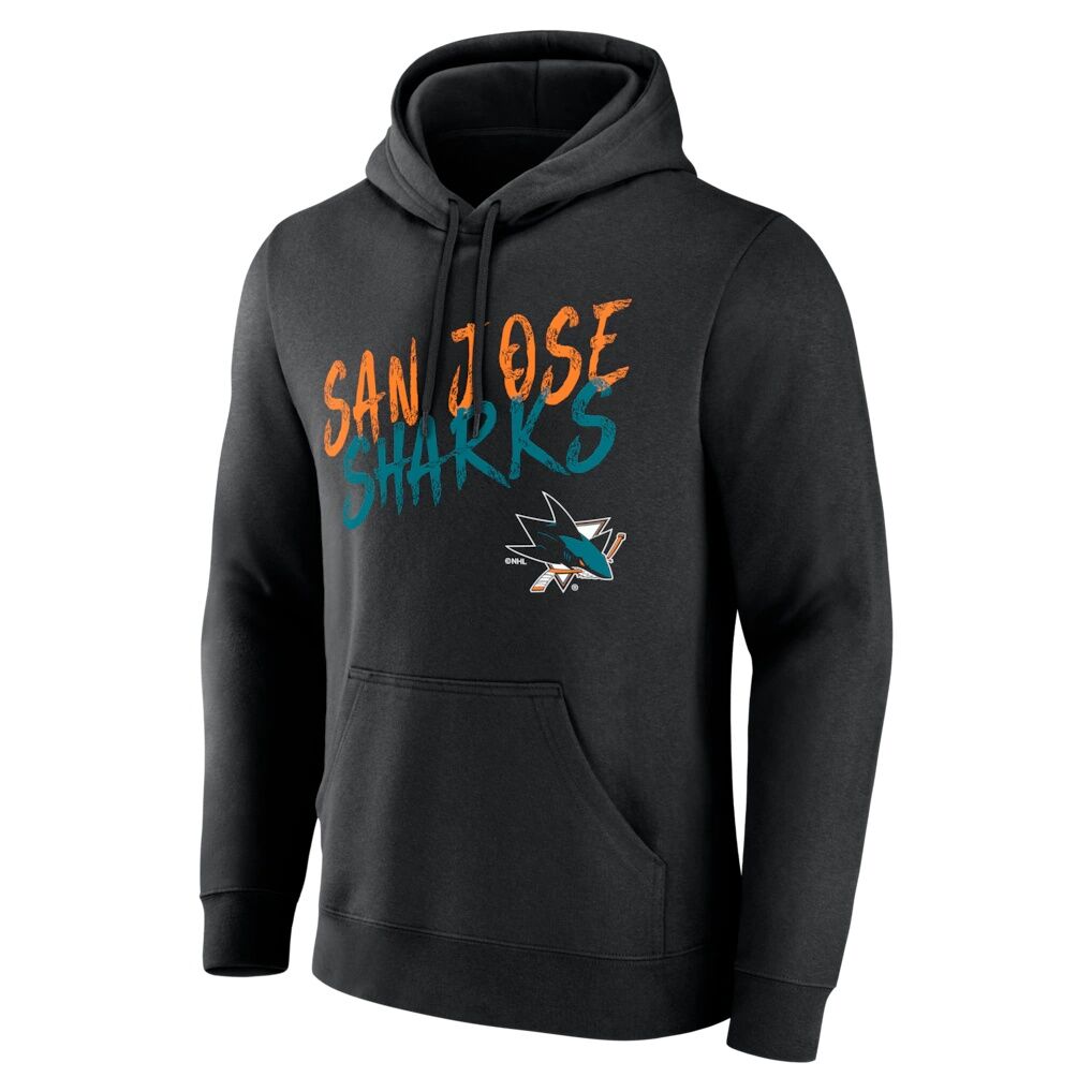 San Jose Sharks  Hustle Personalized Name & Number Hoodie