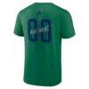 Vancouver Canucks Hustle Personalized Name & Number T-Shirt - Green - Detail View