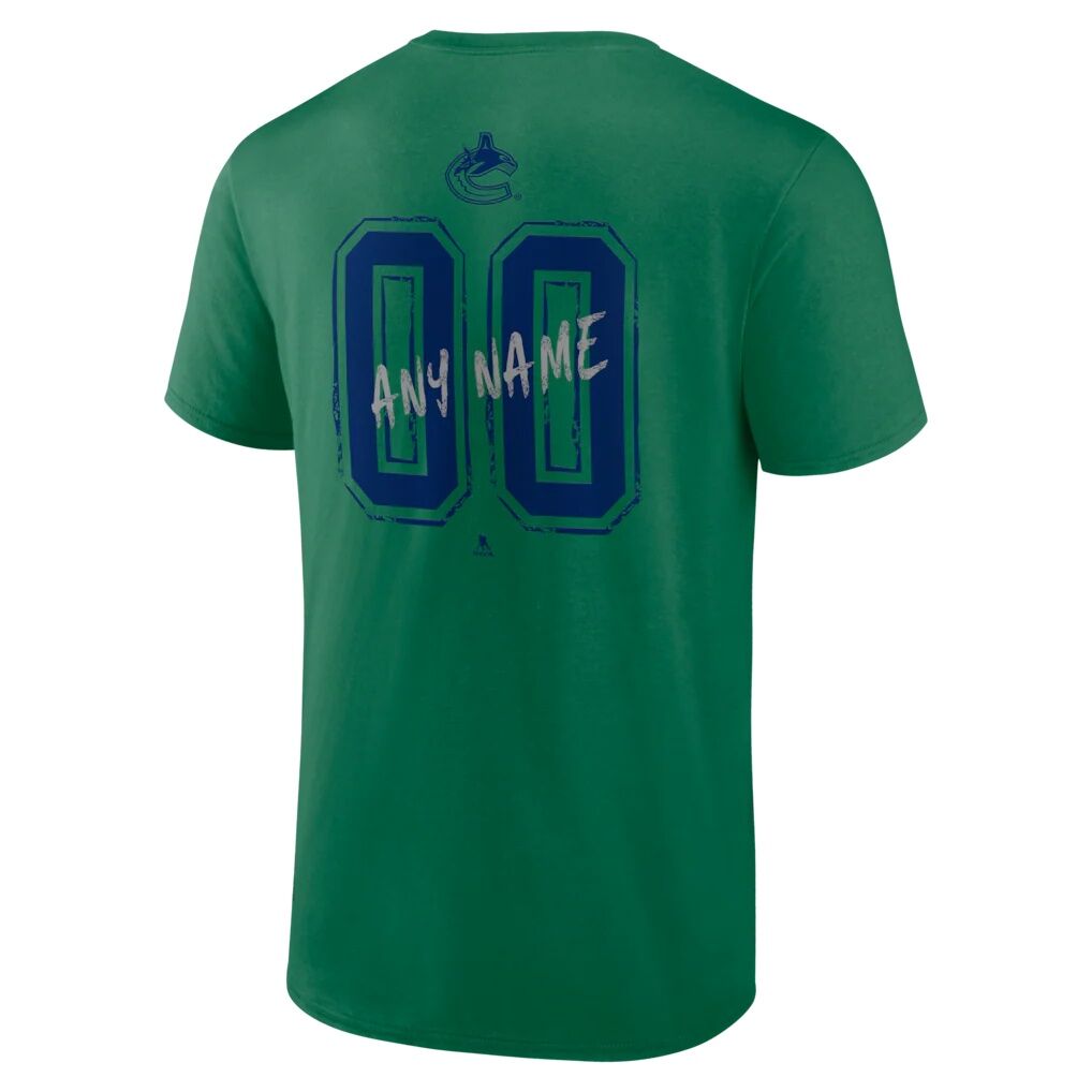 Vancouver Canucks  Hustle Personalized Name & Number T-Shirt