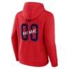 Washington Capitals Hustle Personalized Name & Number Hoodie - Red - Detail View