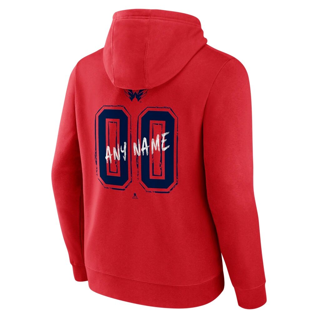 Washington Capitals  Hustle Personalized Name & Number Hoodie