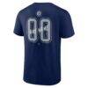 Winnipeg Jets Big & Tall Hustle Personalized Name & Number T-Shirt - Navy - Detail View