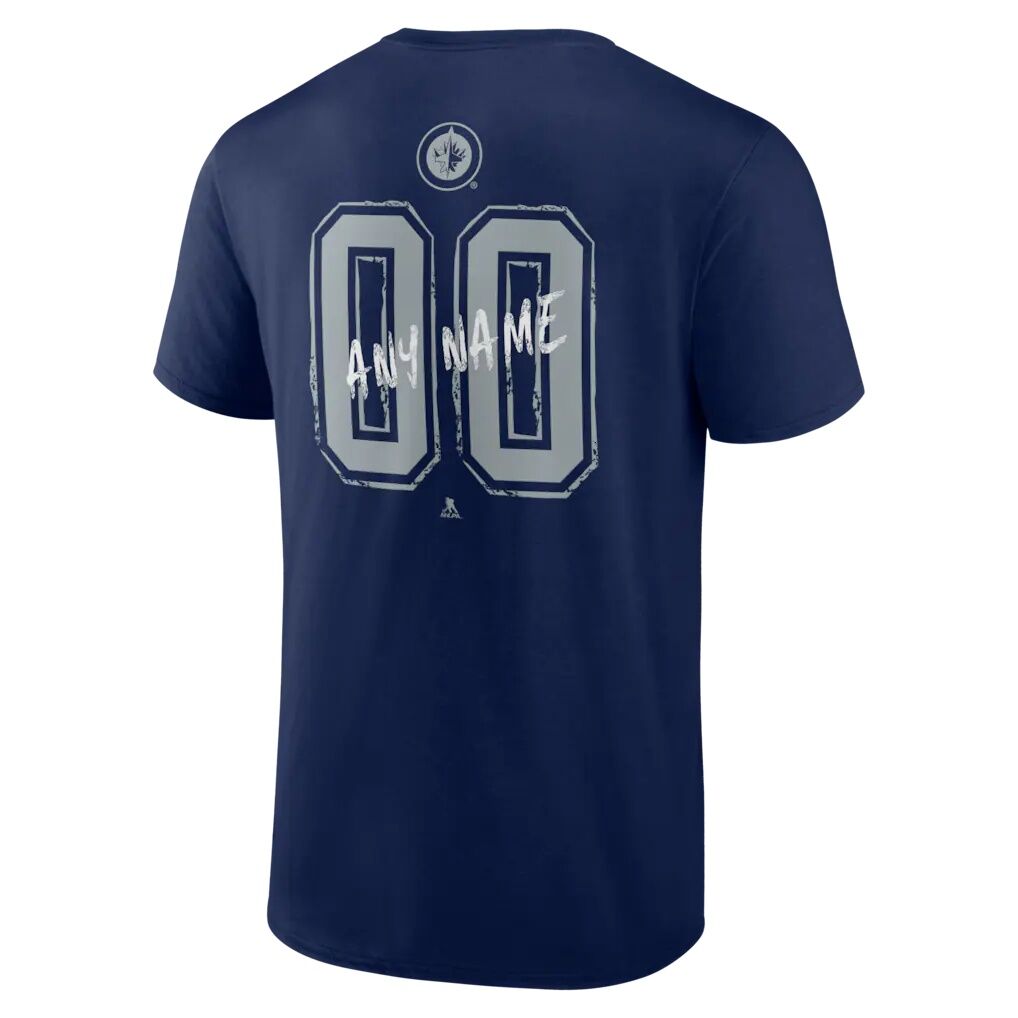 Winnipeg Jets Big & Tall Hustle Personalized Name & Number T-Shirt