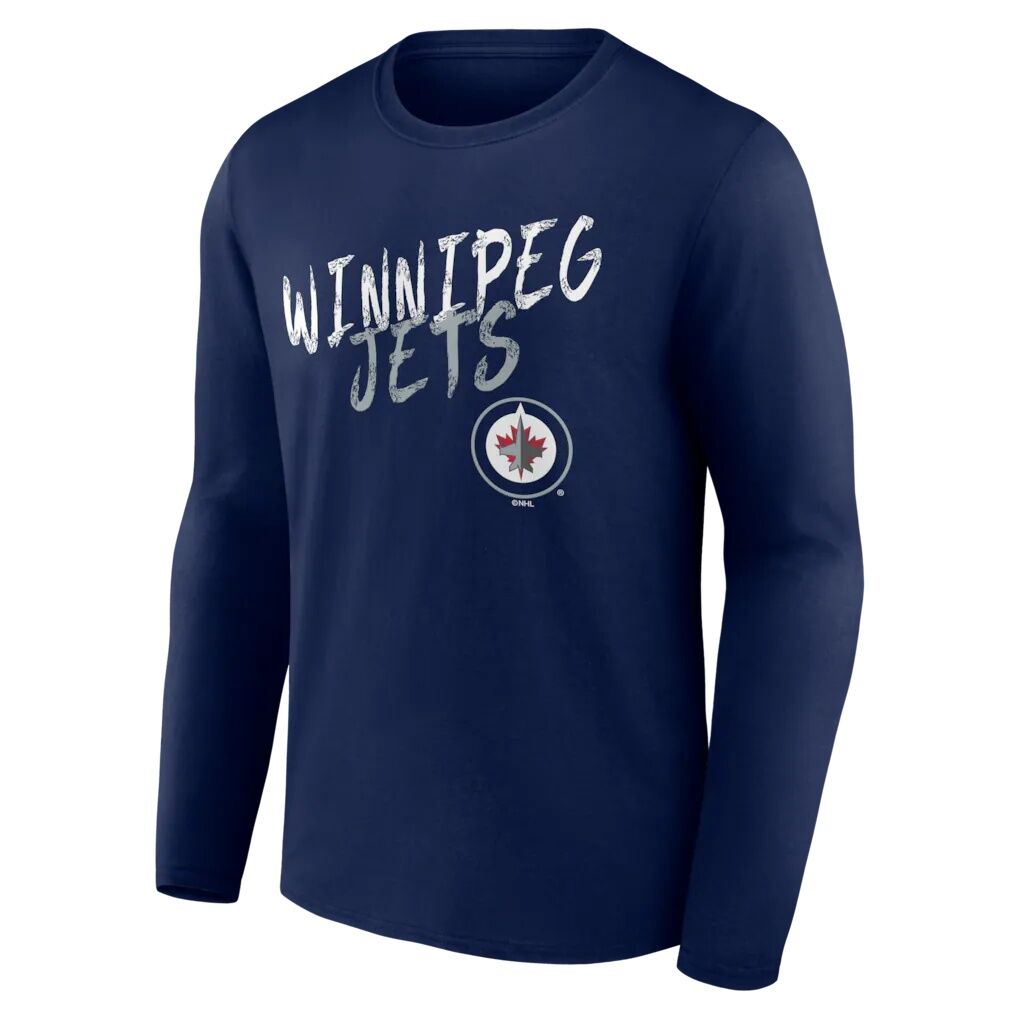 Winnipeg Jets  Hustle Personalized Name & Number Long Sleeve T-Shirt