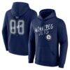 Winnipeg Jets Hustle Personalized Name & Number Hoodie - Navy - Front View