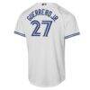 Vladimir Guerrero Jr. Toronto Blue Jays Nike Youth Home Baseline Jersey - White - Detail View