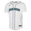 Cal Raleigh Seattle Mariners Nike Youth Home Baseline Jersey - White - Side View