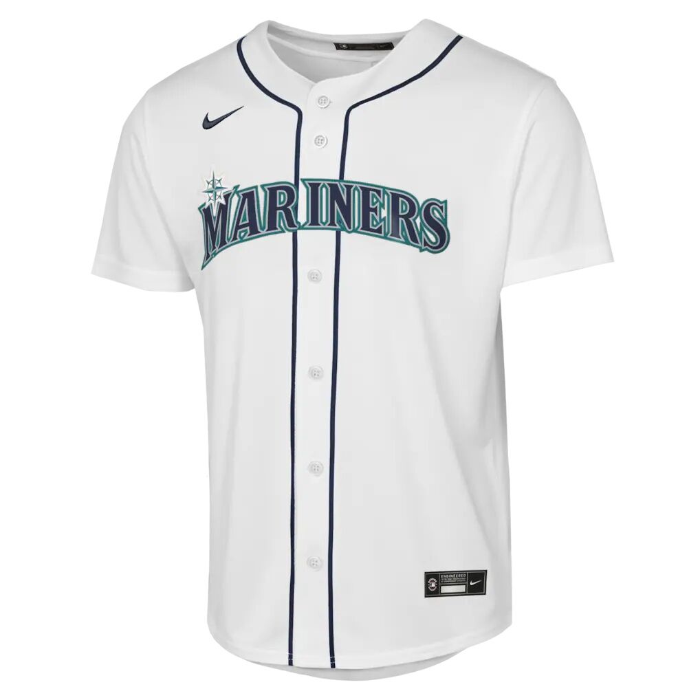 Cal Raleigh Seattle Mariners Nike Youth Home Baseline Jersey