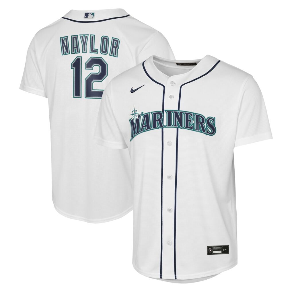 Josh Naylor Seattle Mariners Nike Youth Home Baseline Jersey