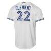 Ernie Clement Toronto Blue Jays Nike Youth Home Baseline Jersey - White - Detail View