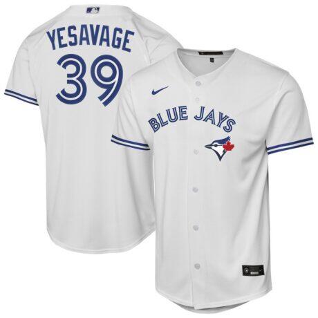 Trey Yesavage Toronto Blue Jays Nike Youth Home Baseline Jersey - White - Front View