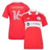 Joel Waterman Chicago Fire adidas Women's 2026 Forever Red Replica Jersey - Red - Front View