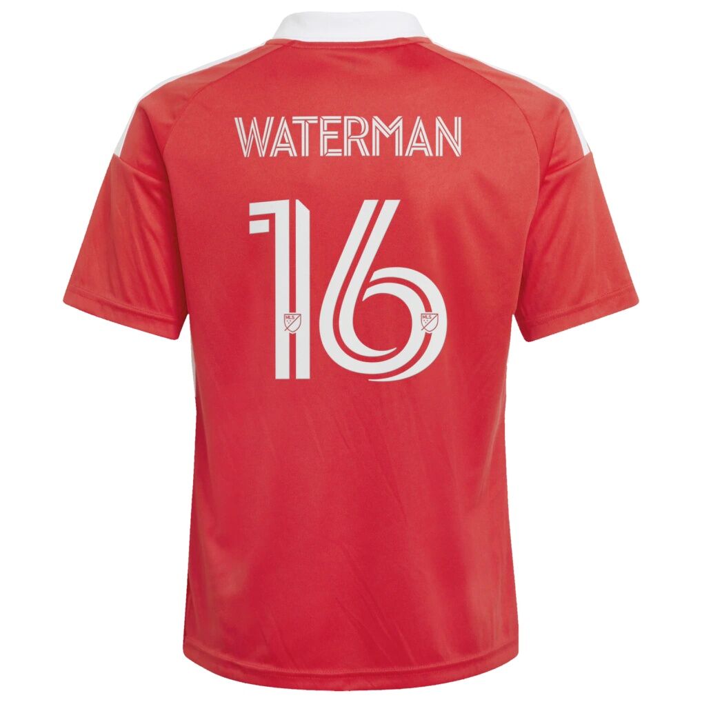 Joel Waterman Chicago Fire adidas Youth 2026 Forever Red Replica Jersey