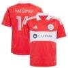 Joel Waterman Chicago Fire adidas Youth 2026 Forever Red Replica Jersey - Red - Front View