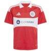 Joel Waterman Chicago Fire adidas Youth 2026 Forever Red Replica Jersey - Red - Side View