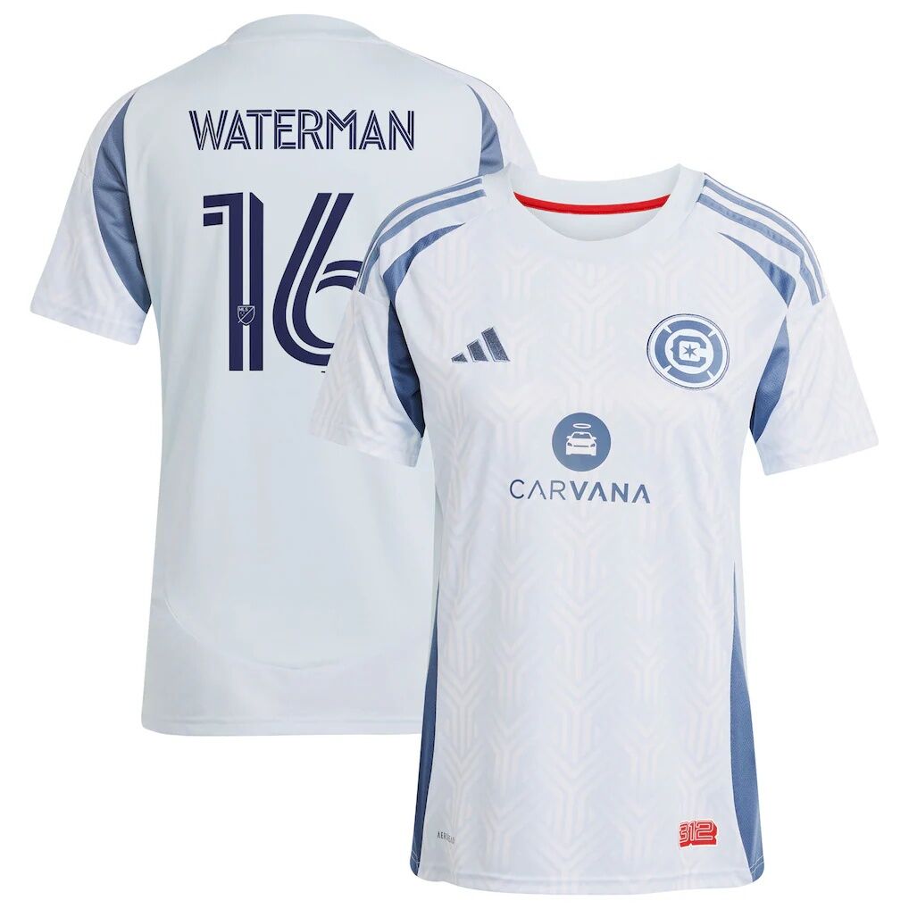 Joel Waterman Chicago Fire adidas Women's 2025 The Municipal Kit Replica Jersey - Light Blue