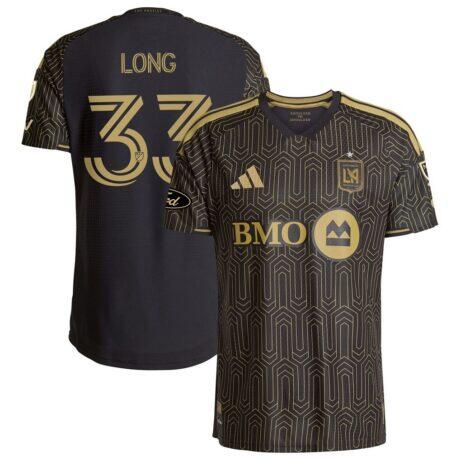 Aaron Long LAFC adidas 2026 Primary Kit On-Field Authentic Jersey - Black - Front View