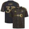 Aaron Long LAFC adidas Youth 2026 Primary Kit Replica Jersey - Black - Front View
