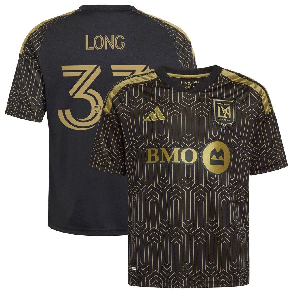 Aaron Long LAFC adidas Youth 2026 Primary Kit Replica Jersey