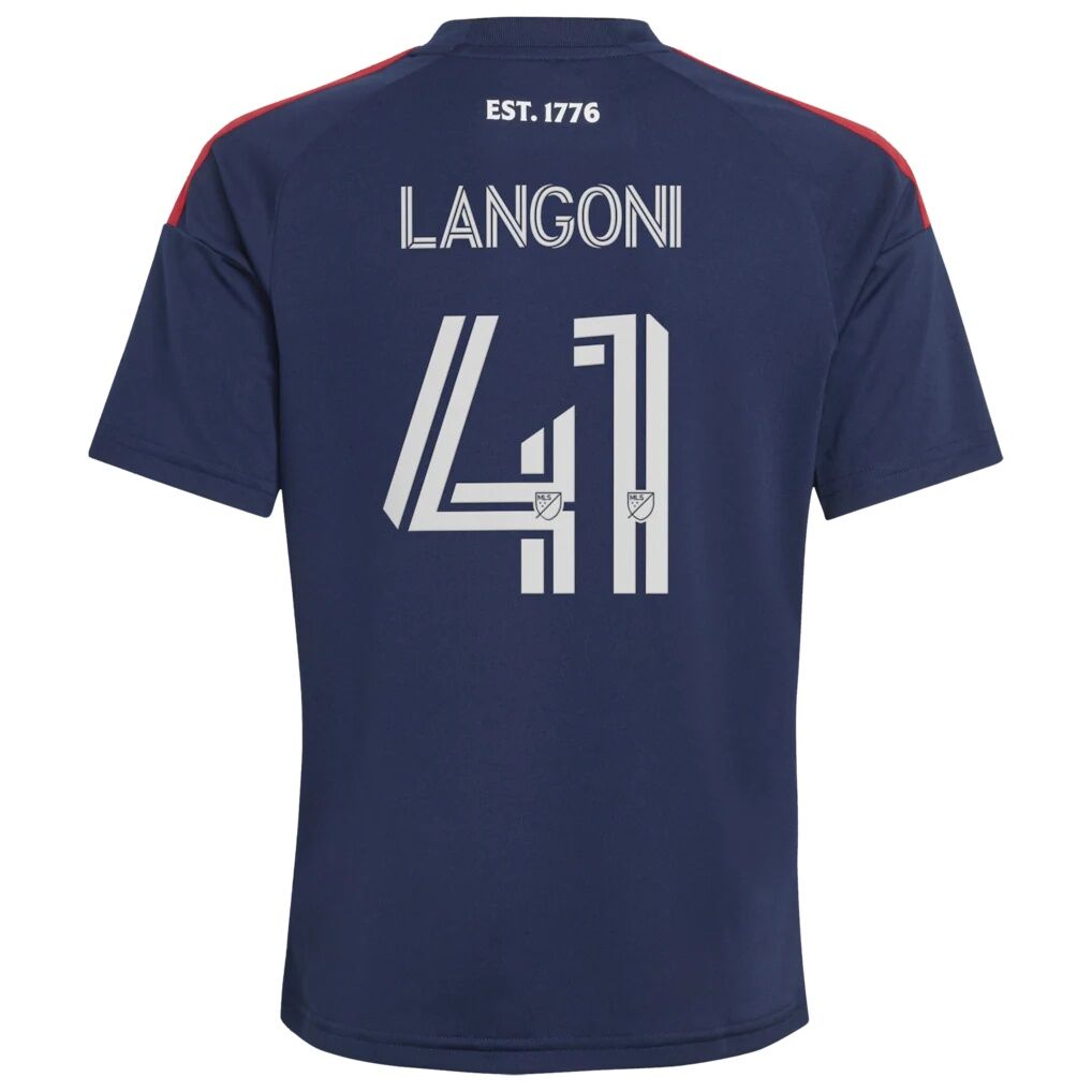 Luca Langoni New England Revolution adidas Youth 2026 Independence Day Replica Jersey