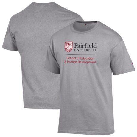 Fairfield Stags Champion School of Education & Human Development Jersey T-Shirt - Gray - Front View