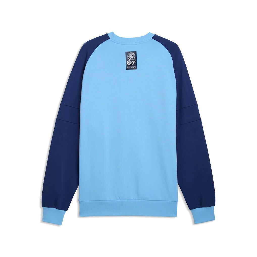Manchester City Puma ftblCulture Relaxed Sweatshirt - Navy/Sky Blue