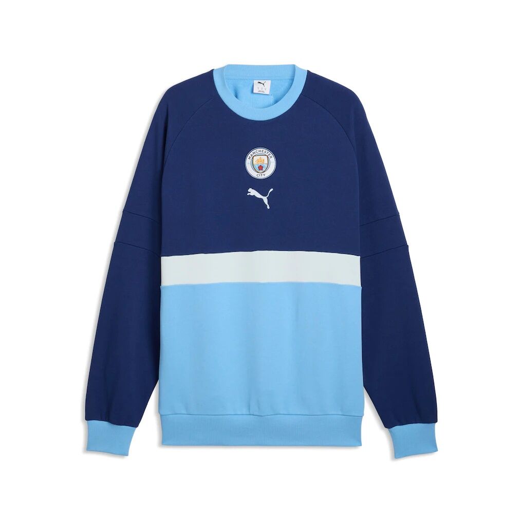 Manchester City Puma ftblCulture Relaxed Sweatshirt - Navy/Sky Blue