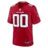 Atlanta Falcons Nike Custom Game Jersey - Red - Side View