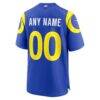 Los Angeles Rams Nike Custom Game Jersey - Royal - Detail View