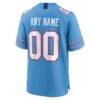 Tennessee Titans Nike Game Custom Jersey - Light Blue - Detail View